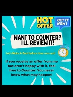 Open to Counter Offers!